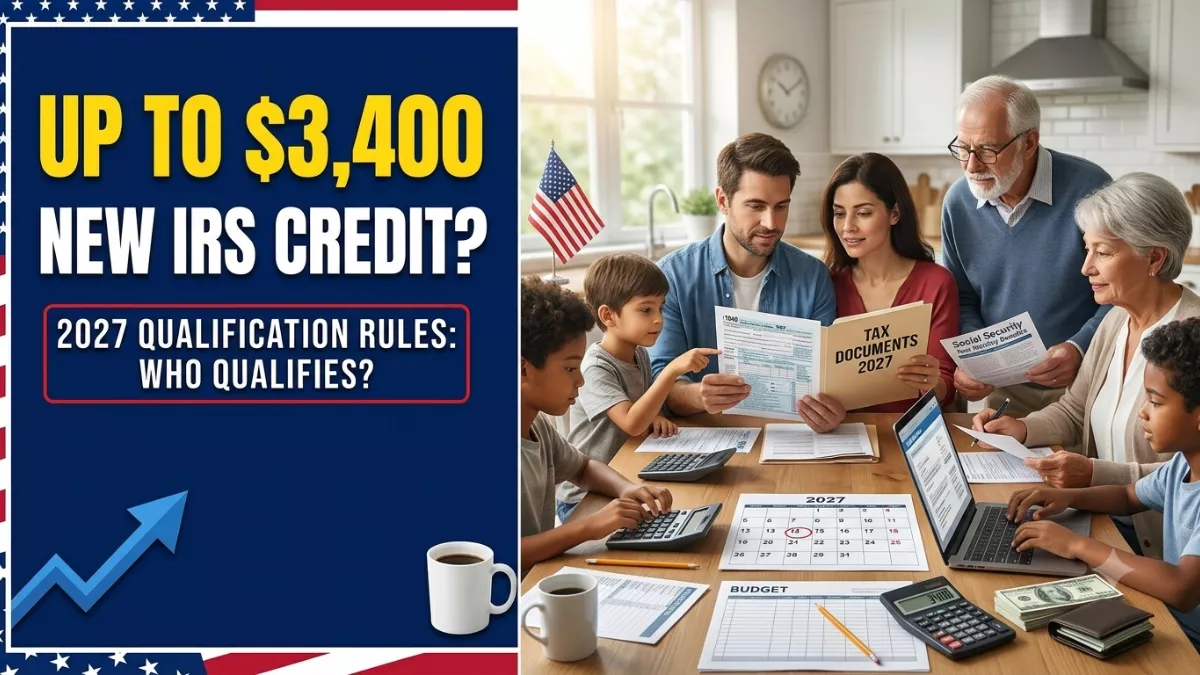 New IRS Tax Credit for 2027 Could Be Worth $3,400: Who Qualifies?